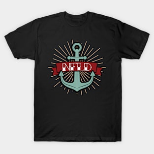 Newfoundland Retro Anchor || Newfoundland Clothing T-Shirt